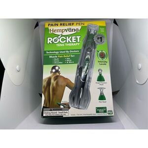 Hempvana Rocket Tens Therapy Pain Relief Pen - Silver/Green